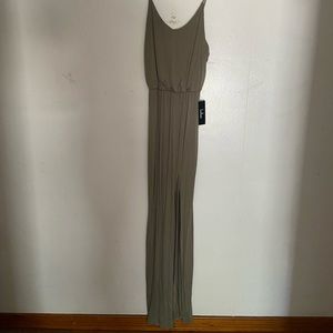 Olive green lulus maxi dress